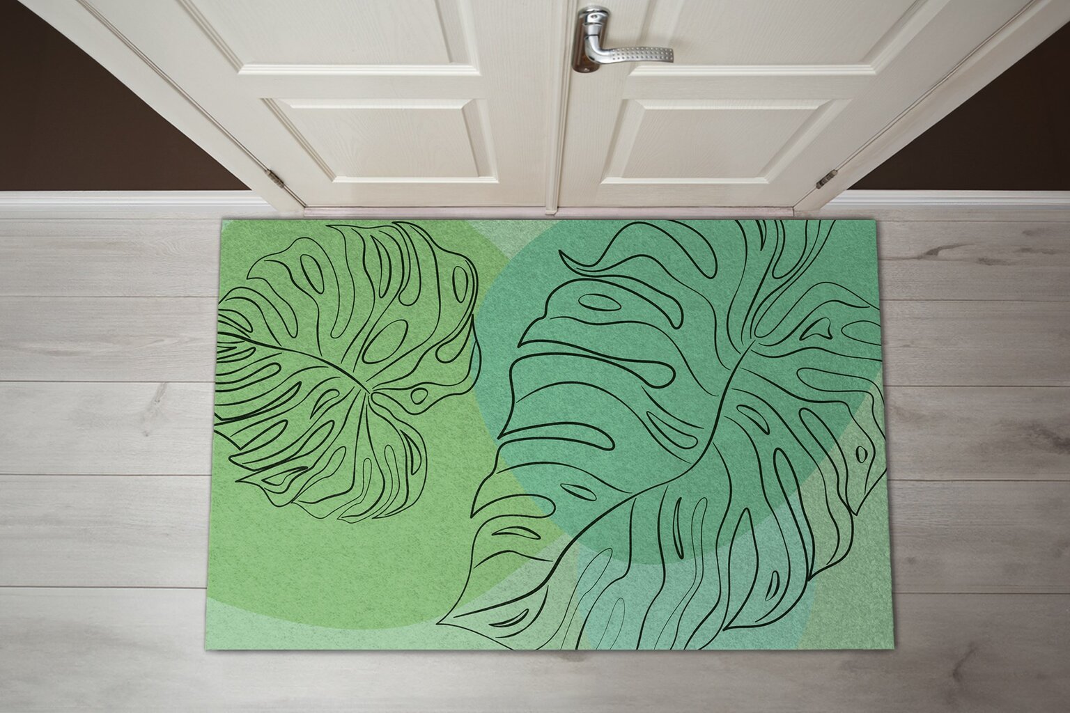 Durų kilimėlis Monstrai Lapai 150x100 cm kaina ir informacija | Durų kilimėliai | pigu.lt