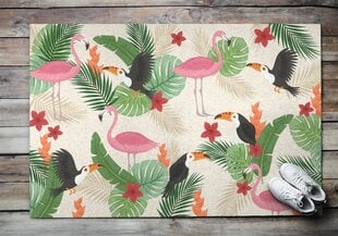 Durų kilimėlis Flamingo Paukščiai 150x100 cm kaina ir informacija | Durų kilimėliai | pigu.lt