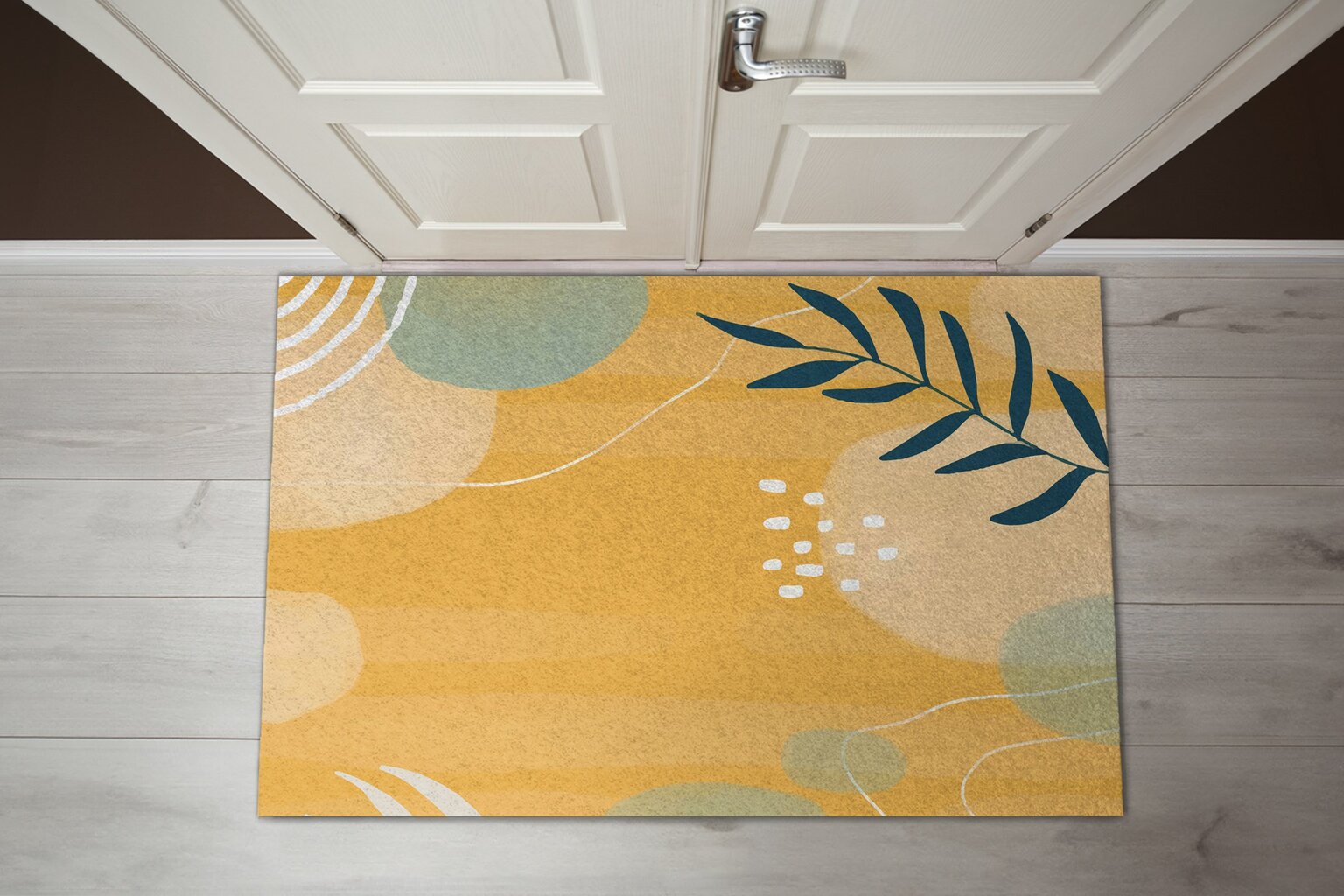 Durų kilimėlis Geometrinė Abstrakcija 150x100 cm kaina ir informacija | Durų kilimėliai | pigu.lt