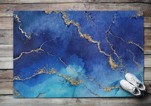 Durų kilimėlis Mėlynasis Marmuras 150x100 cm цена и информация | Придверные коврики | pigu.lt