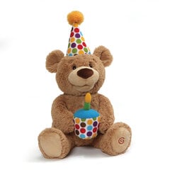 Muzikinis pliušinis gimtadienio meškutis Gund, 43 cm kaina ir informacija | Žaislai kūdikiams | pigu.lt
