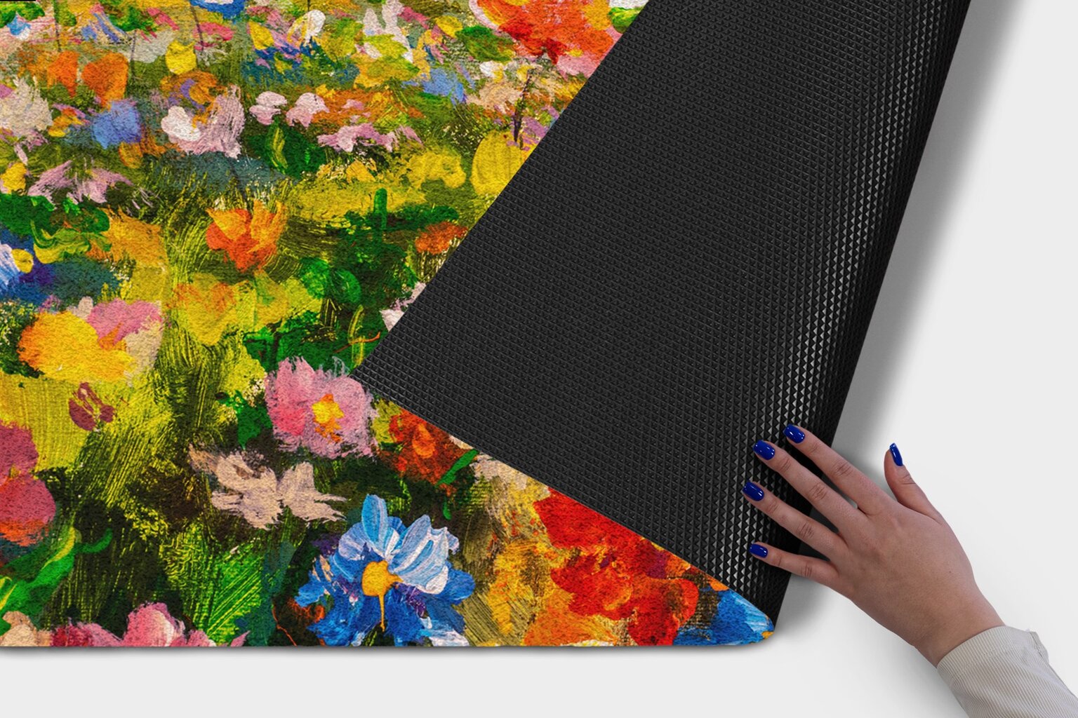 Durų kilimėlis Pievos Gėlės 150x100 cm kaina ir informacija | Durų kilimėliai | pigu.lt