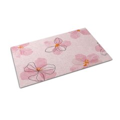 Durų kilimėlis Rožinės Gėlės 150x100 cm kaina ir informacija | Durų kilimėliai | pigu.lt