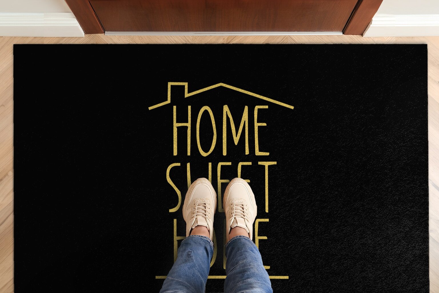 Durų kilimėlis Home Sweet Home 150x100 cm kaina ir informacija | Durų kilimėliai | pigu.lt