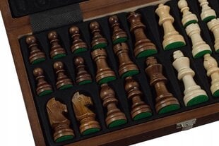 Mediniai turnyriniai šachmatai Sunrise Chess & Games Exclusive Walnut, 30 x 30 cm цена и информация | Настольные игры, головоломки | pigu.lt