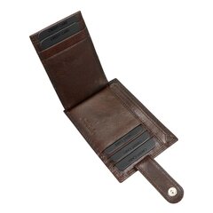 Flacco кожаная карточница, коричневый цена и информация | Мужские кошельки | pigu.lt