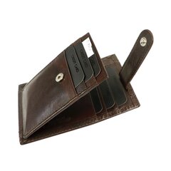 Flacco кожаная карточница, коричневый цена и информация | Мужские кошельки | pigu.lt