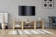 TV staliukas Asir, 159,8x40x33,6 cm, smėlio spalvos kaina ir informacija | TV staliukai | pigu.lt