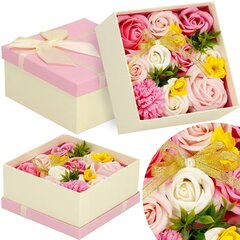 Dirbtinių rožių dėžutė Springos kaina ir informacija | Dirbtinės gėlės | pigu.lt