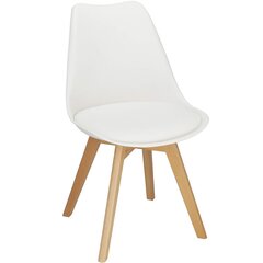 Kėdė Springos DC0016, balta kaina ir informacija | Virtuvės ir valgomojo kėdės | pigu.lt