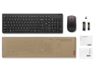 Lenovo Essential Wireless Combo Keyboard & Mouse Gen2 4X31N50749 цена и информация | Клавиатуры | pigu.lt