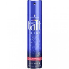 Лак для волос «Taft» Ultra Strengthened, 4, 250 мл цена и информация | Средства для укладки волос | pigu.lt