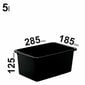 Plastikinė dėžė su dangčiu, 5 L kaina ir informacija | Daiktadėžės | pigu.lt