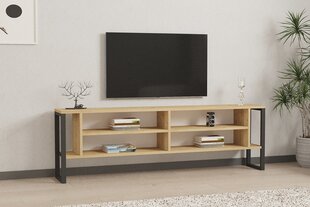 TV stovas Asir, 160x50,4x24,5 cm, smėlio spalvos kaina ir informacija | TV staliukai | pigu.lt