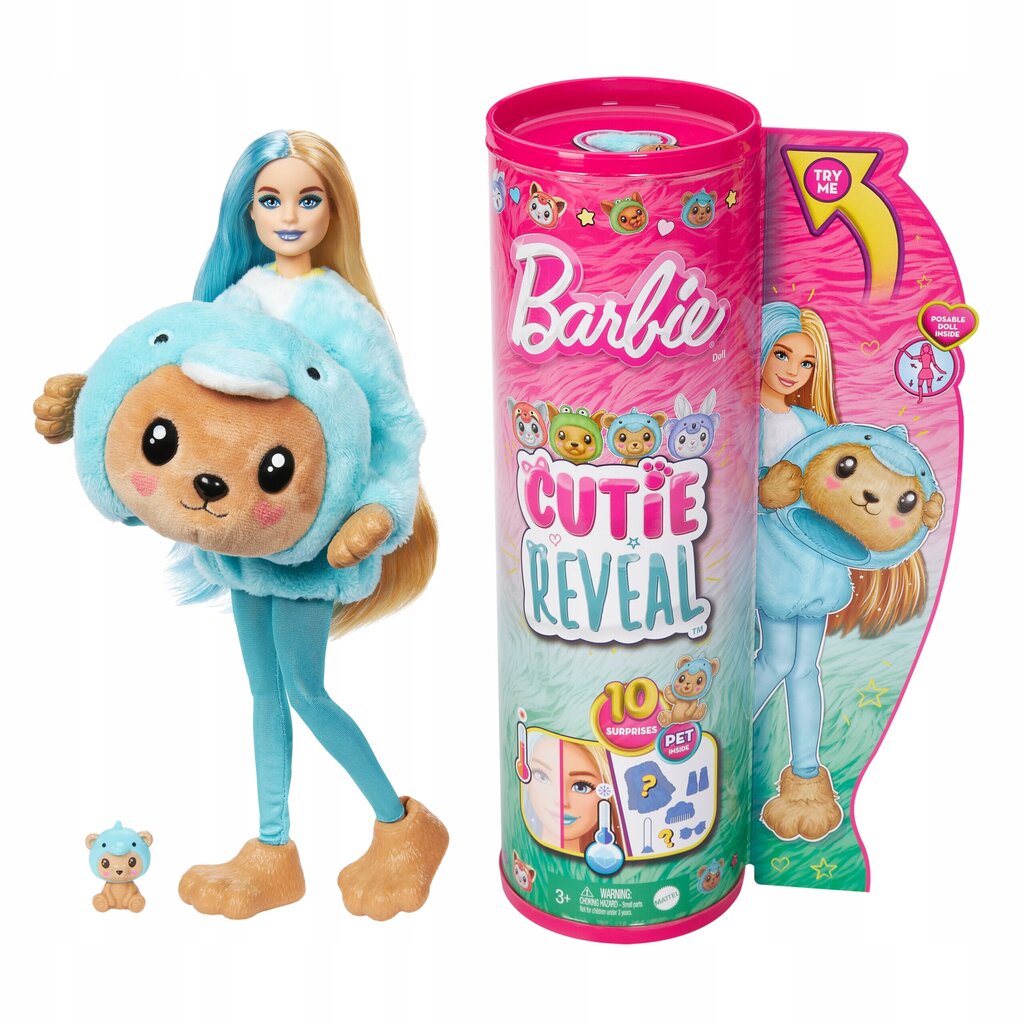 Lėlės rinkinys Barbie Cutie Reveal цена и информация | Žaislai mergaitėms | pigu.lt