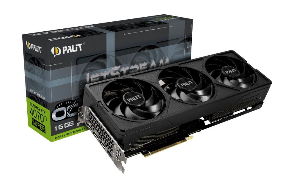 Palit GeForce RTX 4070 Ti Super JetStream OC (NED47TSS19T2-1043J) цена и информация | Vaizdo plokštės (GPU) | pigu.lt