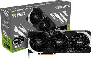 Palit GeForce RTX 4070 Ti Super GamingPro OC (NED47TSH19T2-1043A) kaina ir informacija | Vaizdo plokštės (GPU) | pigu.lt