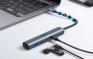 MOKiN USB-C Hub with 10Gbps 4 USB-C Ports (silver) цена и информация | Адаптеры, USB-разветвители | pigu.lt