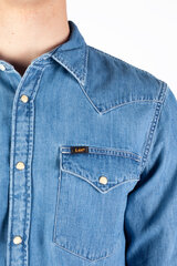 Мужская джинсовая рубашка Lee 112349983, синий цена и информация | Мужские рубашки | pigu.lt