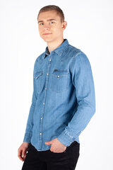 Мужская джинсовая рубашка Lee 112349983, синий цена и информация | Мужские рубашки | pigu.lt