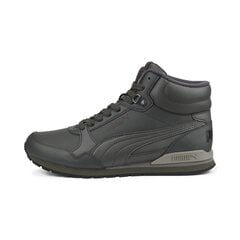 PUMA pilkos spalvos laisvalaikio batai vyrams Vyriška laisvalaikio avalynė ST Runner v3 Mid L Dark Shadow-Dark - 38763802 kaina ir informacija | Kedai vyrams | pigu.lt