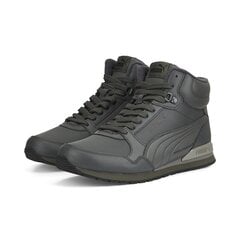 PUMA pilkos spalvos laisvalaikio batai vyrams Vyriška laisvalaikio avalynė ST Runner v3 Mid L Dark Shadow-Dark - 38763802 цена и информация | Кроссовки для мужчин | pigu.lt