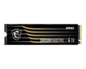 MSI Spatium M480 Pro (S78-440R050-P83) цена и информация | Внутренние жёсткие диски (HDD, SSD, Hybrid) | pigu.lt