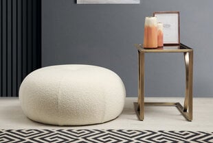 Pouffe Tina - Bouclet White цена и информация | Кресла-мешки и пуфы | pigu.lt