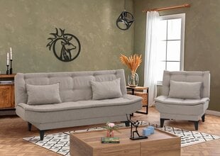 2-х частей гостиной мебельный комплект Asir Santo-S-1070, песочного цвета цена и информация | Комплекты мягкой мебели | pigu.lt
