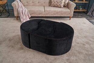 Pouffe Alya Puf - Black цена и информация | Кресла-мешки и пуфы | pigu.lt