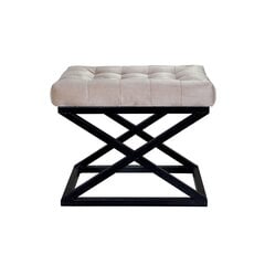 Pouffe Capraz - Black, Cream kaina ir informacija | Sėdmaišiai ir pufai | pigu.lt