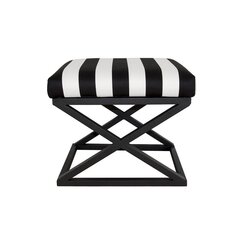 Pouffe Capraz - Black, White цена и информация | Кресла-мешки и пуфы | pigu.lt