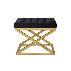 Pouffe Capraz - Gold, Black kaina ir informacija | Sėdmaišiai ir pufai | pigu.lt