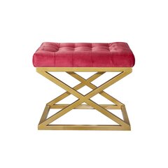 Pouffe Capraz - Gold, Red kaina ir informacija | Sėdmaišiai ir pufai | pigu.lt