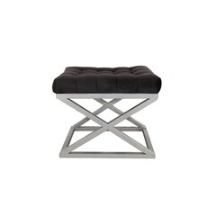 Pouffe Capraz - Silver, Black kaina ir informacija | Sėdmaišiai ir pufai | pigu.lt