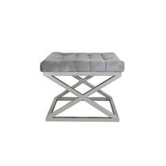 Pouffe Capraz - Silver, Grey kaina ir informacija | Sėdmaišiai ir pufai | pigu.lt