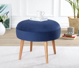 Pouffe Romley - Dark Blue kaina ir informacija | Sėdmaišiai ir pufai | pigu.lt