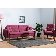 2-jų dalių svetainės baldų komplektas Asir Terra-TKM02-94819, rožinis kaina ir informacija | Minkštų baldų komplektai | pigu.lt
