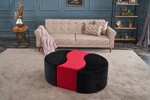 Pouffe Alya Puf - Black, Red цена и информация | Кресла-мешки и пуфы | pigu.lt