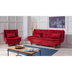 2-х частный комплект мебели для гостиной Asir Kelebek TKM2-0101, красный цена и информация | Комплекты мягкой мебели | pigu.lt