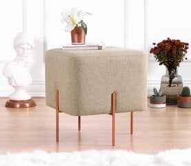 Pouffe Copper 60 - Coffee цена и информация | Кресла-мешки и пуфы | pigu.lt