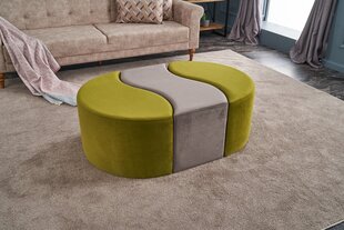 Pouffe Alya Puf - Green, Mink цена и информация | Кресла-мешки и пуфы | pigu.lt