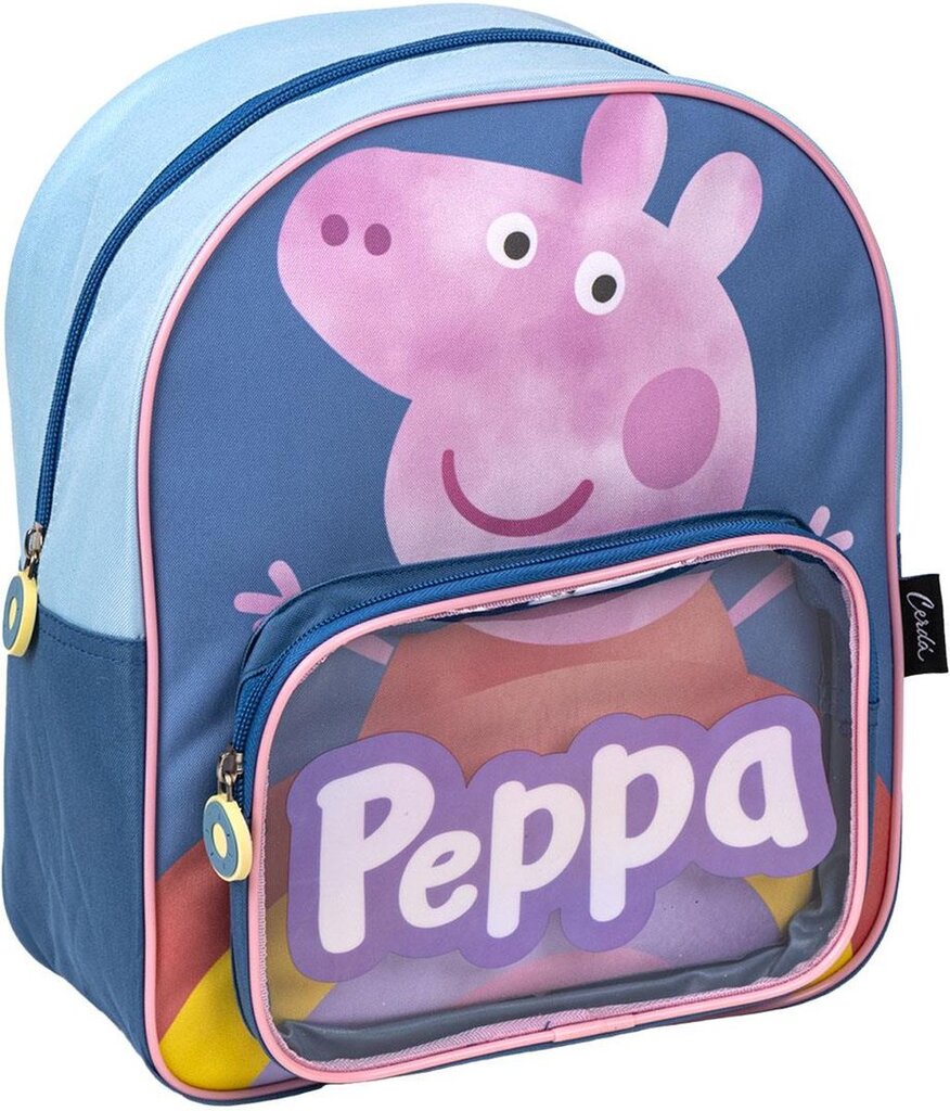 Vaikiška kuprinė Kiaulytė Pepa (Peppa Pig) Cerda, mėlyna kaina ir informacija | Kuprinės mokyklai, sportiniai maišeliai | pigu.lt