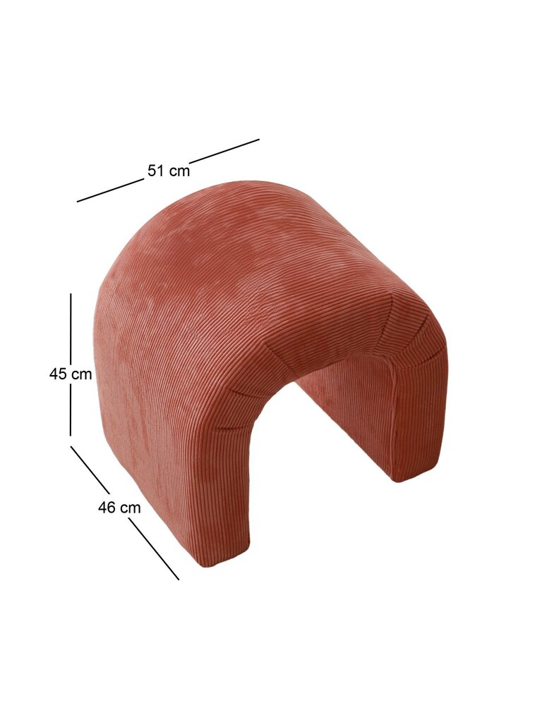Pufas Asir Nu, raudonas цена и информация | Sėdmaišiai ir pufai | pigu.lt