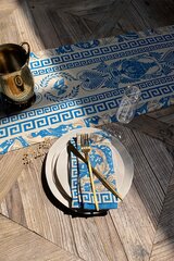 Servetėlės ​​rinkinys (4 vienetai) Ethnic - Blue цена и информация | Скатерти, салфетки | pigu.lt