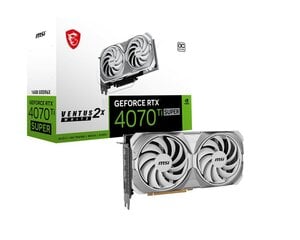 MSI GeForce RTX 4070 Ti Super Ventus 2X White OC kaina ir informacija | Vaizdo plokštės (GPU) | pigu.lt