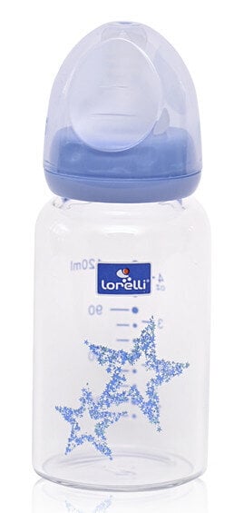 Stiklinis buteliukas Lorelli Anti Colic 1020087-0004, 0+ mėn, 120 ml kaina ir informacija | Buteliukai kūdikiams ir jų priedai | pigu.lt