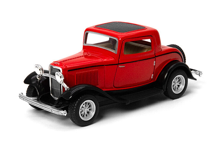 Žaislinis automobilis Kinsmart 1932 Ford 3-Window Coupe, 1:34 kaina ir informacija | Žaislai berniukams | pigu.lt