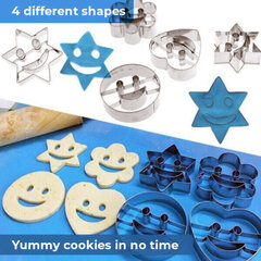 Rinkinys sausainiams dekoruoti, 4 vnt. kaina ir informacija | Virtuvės įrankiai | pigu.lt
