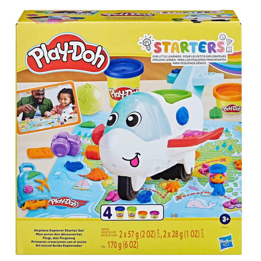 Kūrybinis rinkinys Play-Doh Kelionės lėktuvu kaina ir informacija | Lavinamieji žaislai | pigu.lt